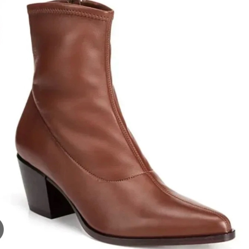 Vince Hayek Leather Ankle Boots
